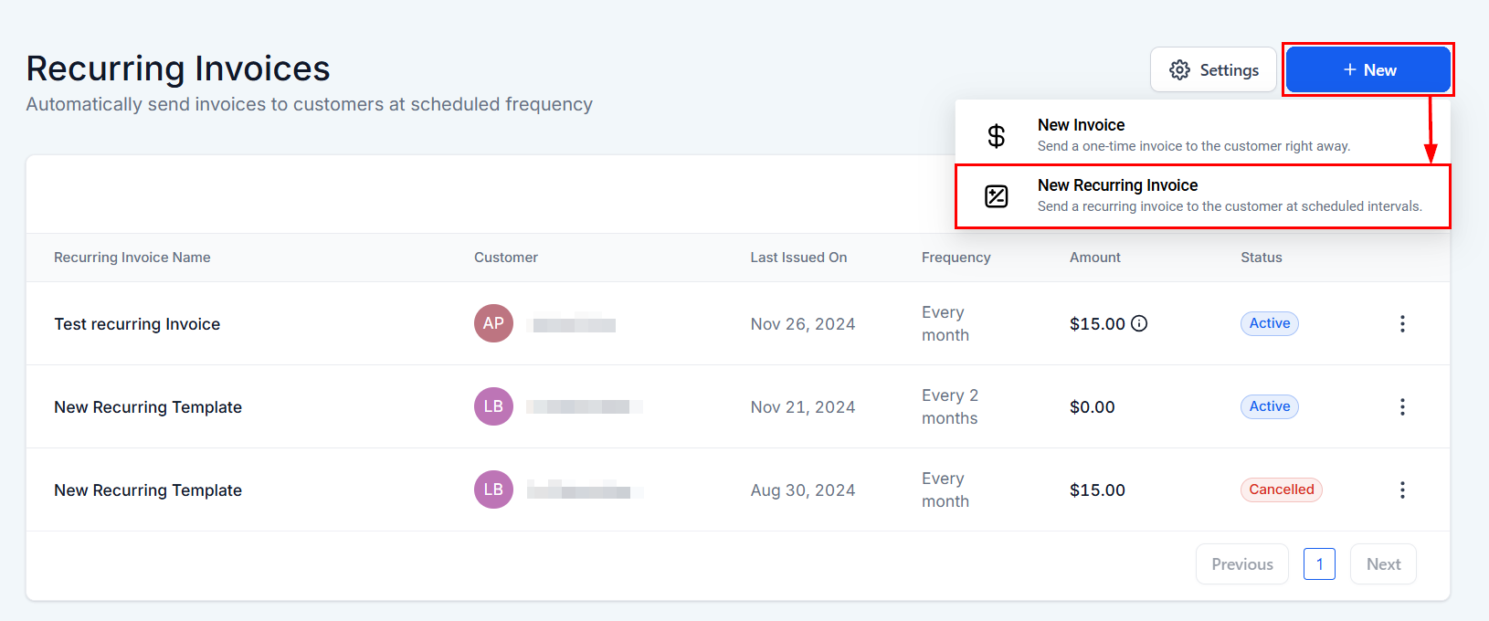 How to Create a Recurring Invoice – figure 2