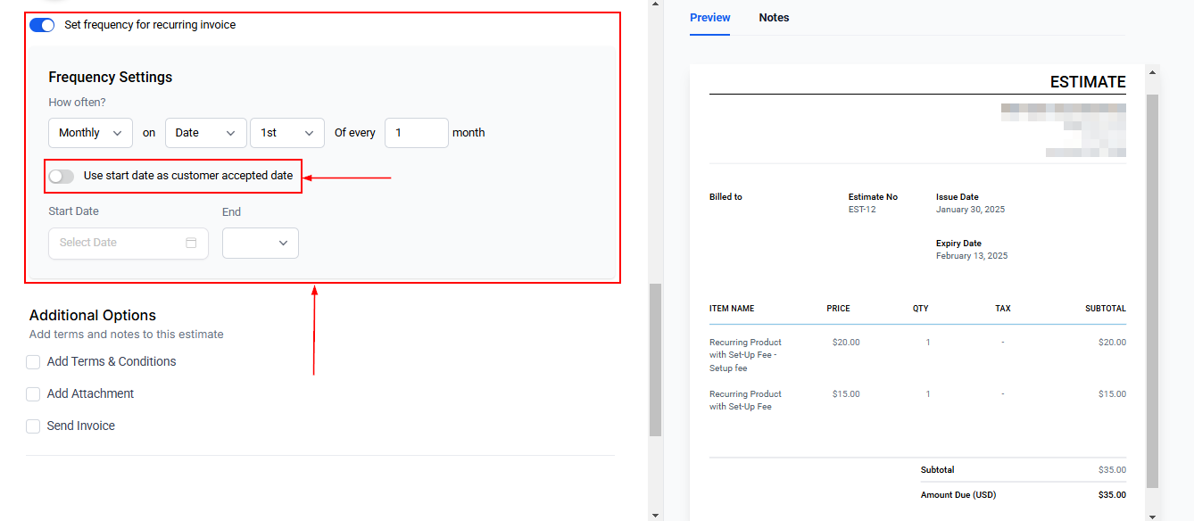 How to Create an Estimate – figure 6
