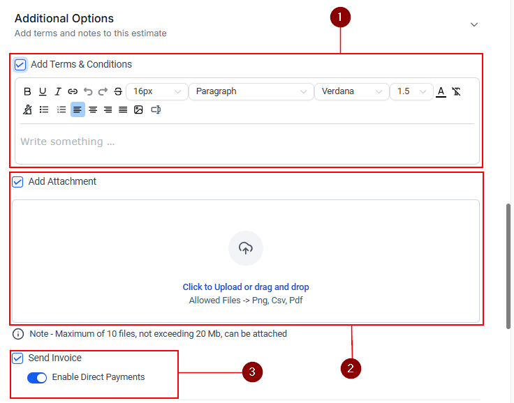 How to Create an Estimate – figure 7