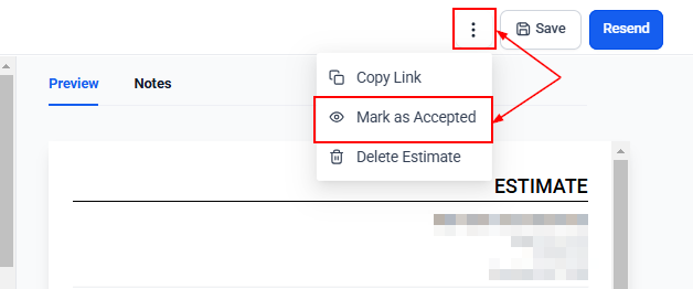 How to Create an Estimate – figure 12
