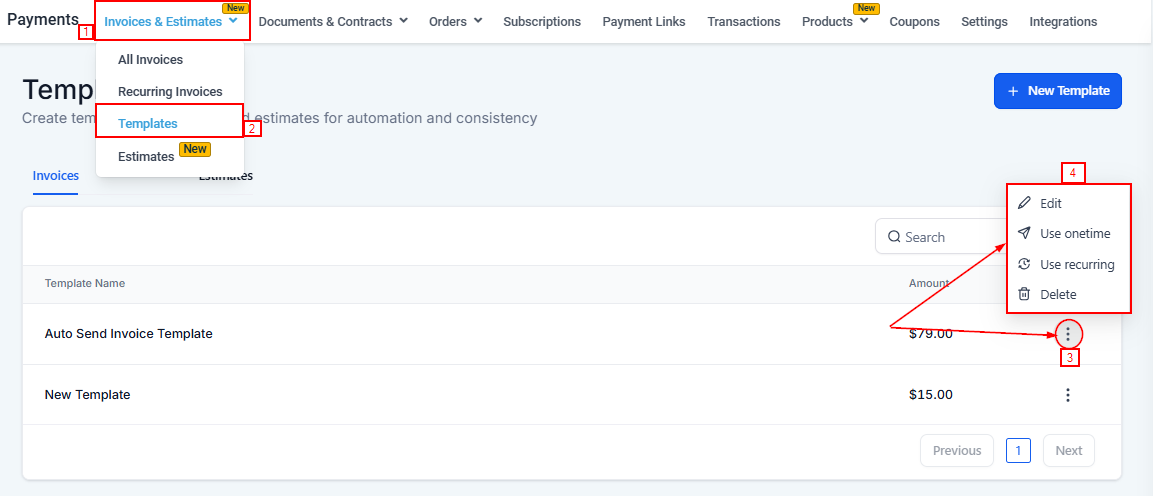 How to Create Invoice Templates and Automatically Send Them In a Workflow – figure 2