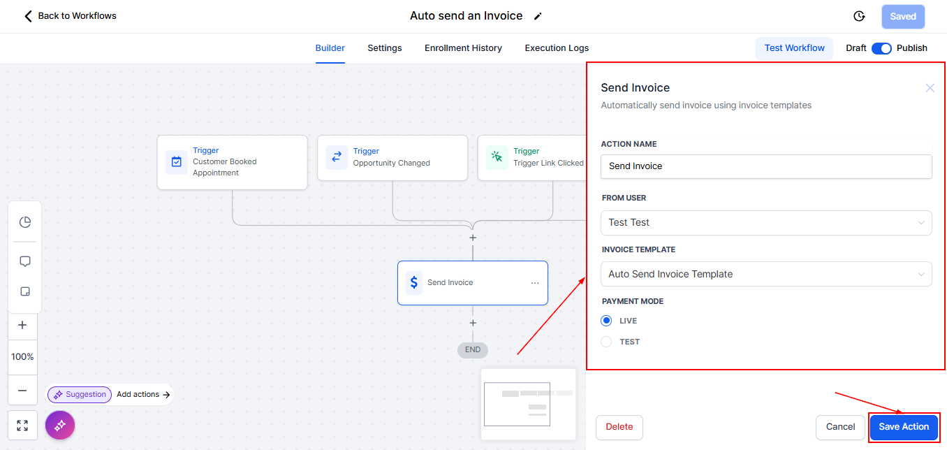 How to Create Invoice Templates and Automatically Send Them In a Workflow – figure 5