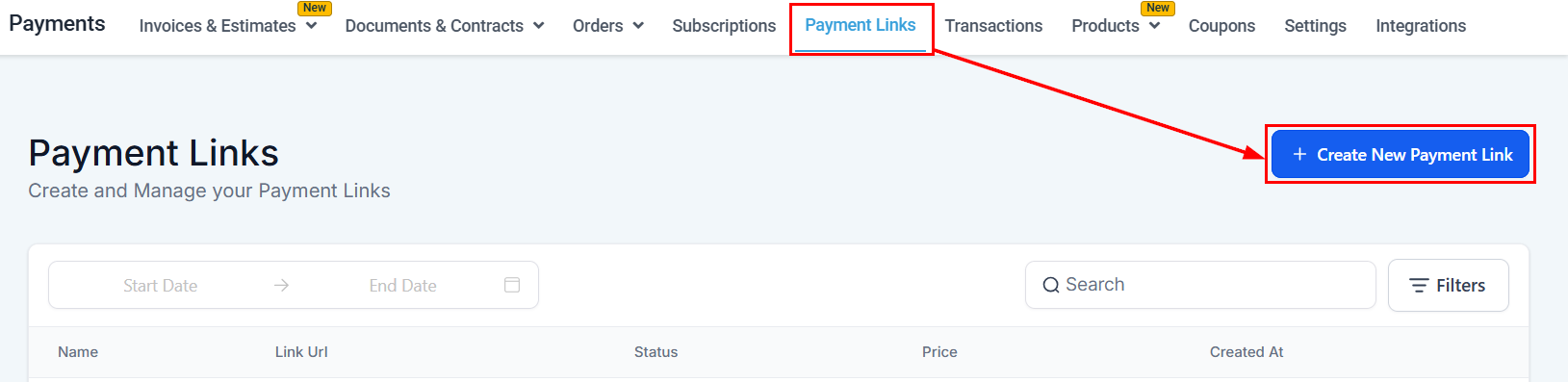 How to Create Product Payment Links – figure 1