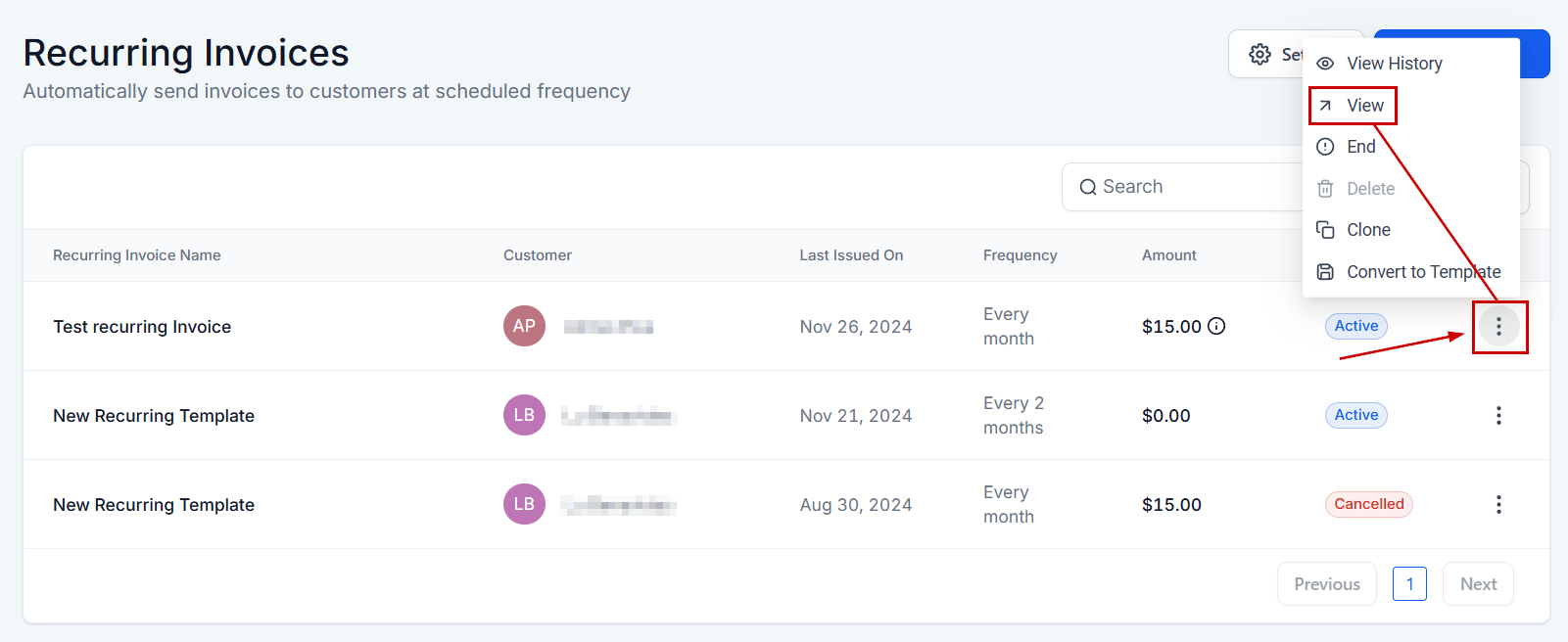 How to Edit an Active Recurring Invoice – figure 2