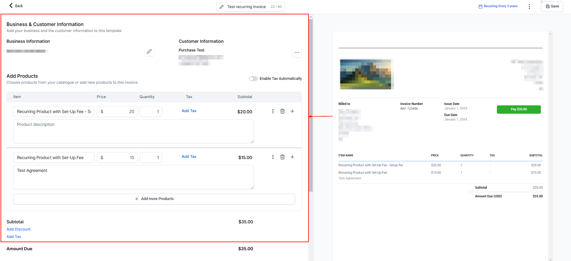 How to Edit an Active Recurring Invoice – figure 3