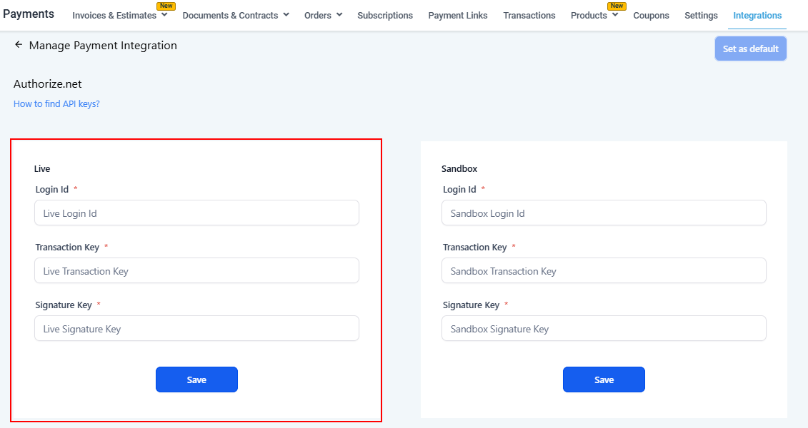 How To Integrate Authorize.net – figure 2