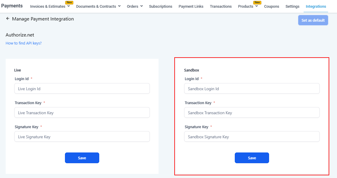 How To Integrate Authorize.net – figure 3