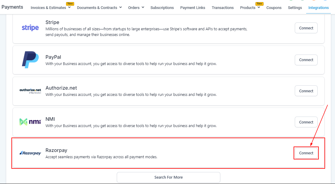How to Integrate Razorpay – figure 2