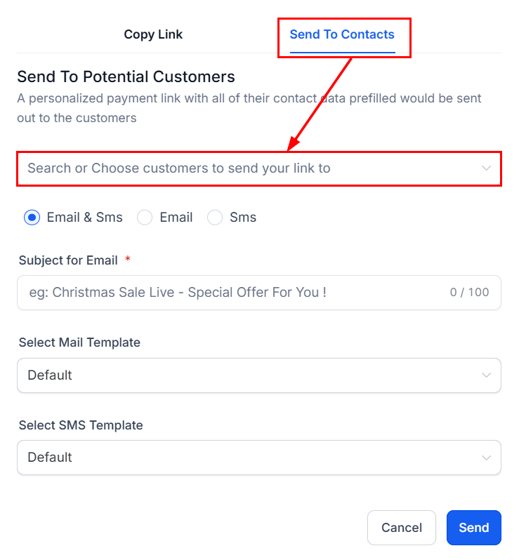 How to Send Payment Links to Multiple Contacts – figure 4