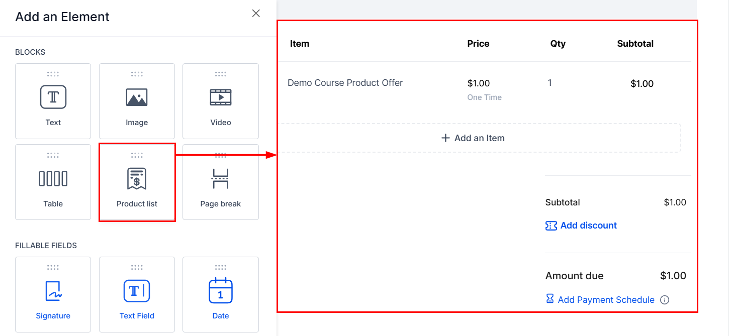 How to Set Up a Payment Plan in Documents & Contracts – figure 3