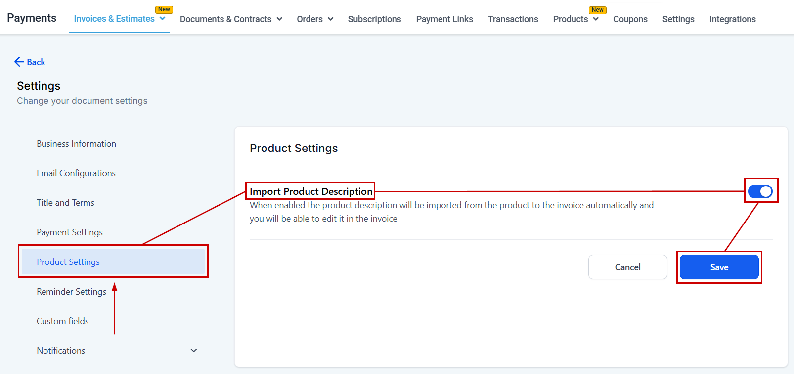 How to Use Product Description Capability – figure 2