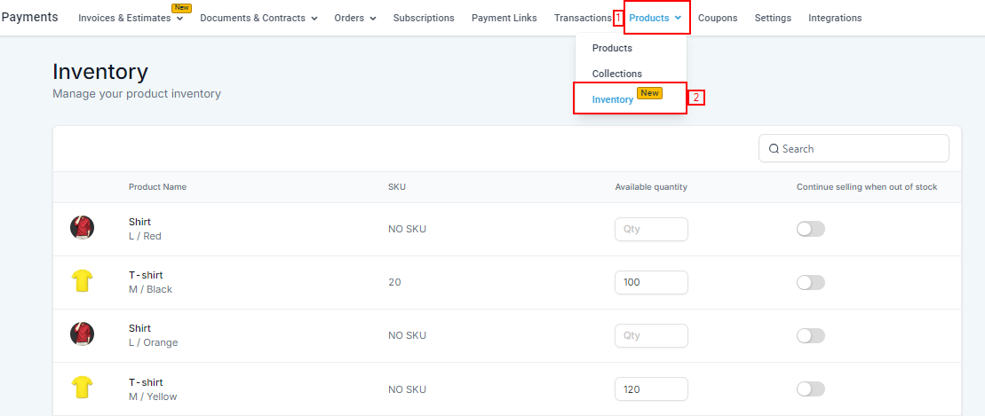 Inventory Management – figure 1