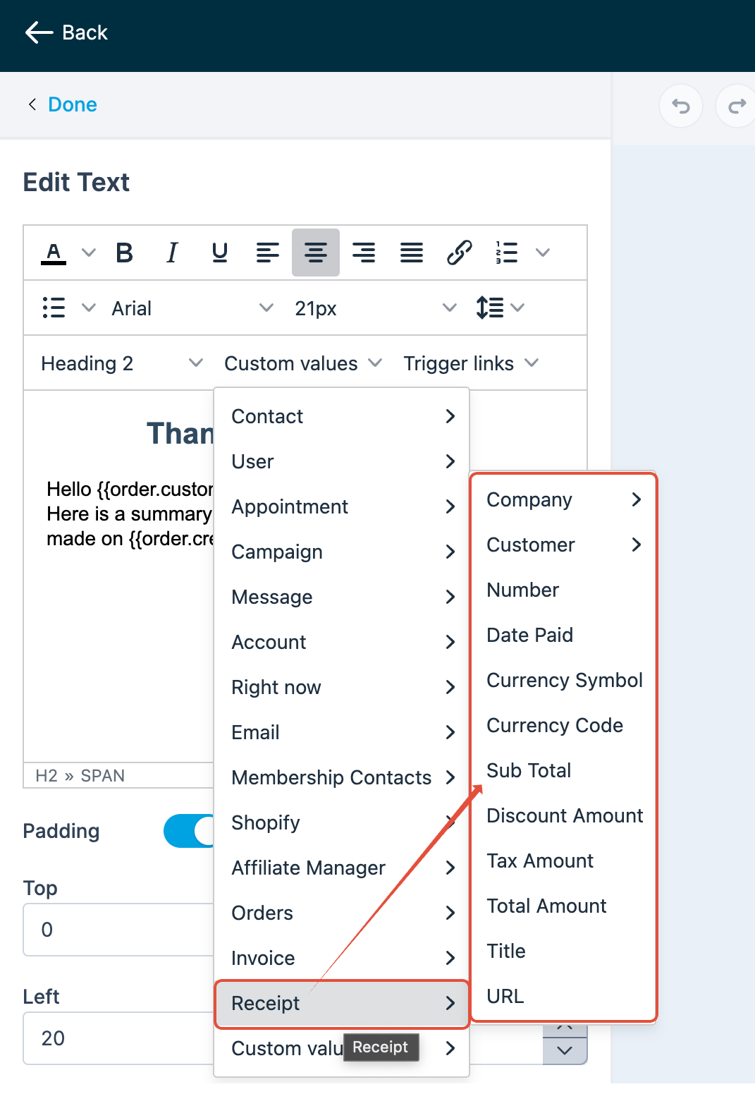 Payment Receipts – figure 4