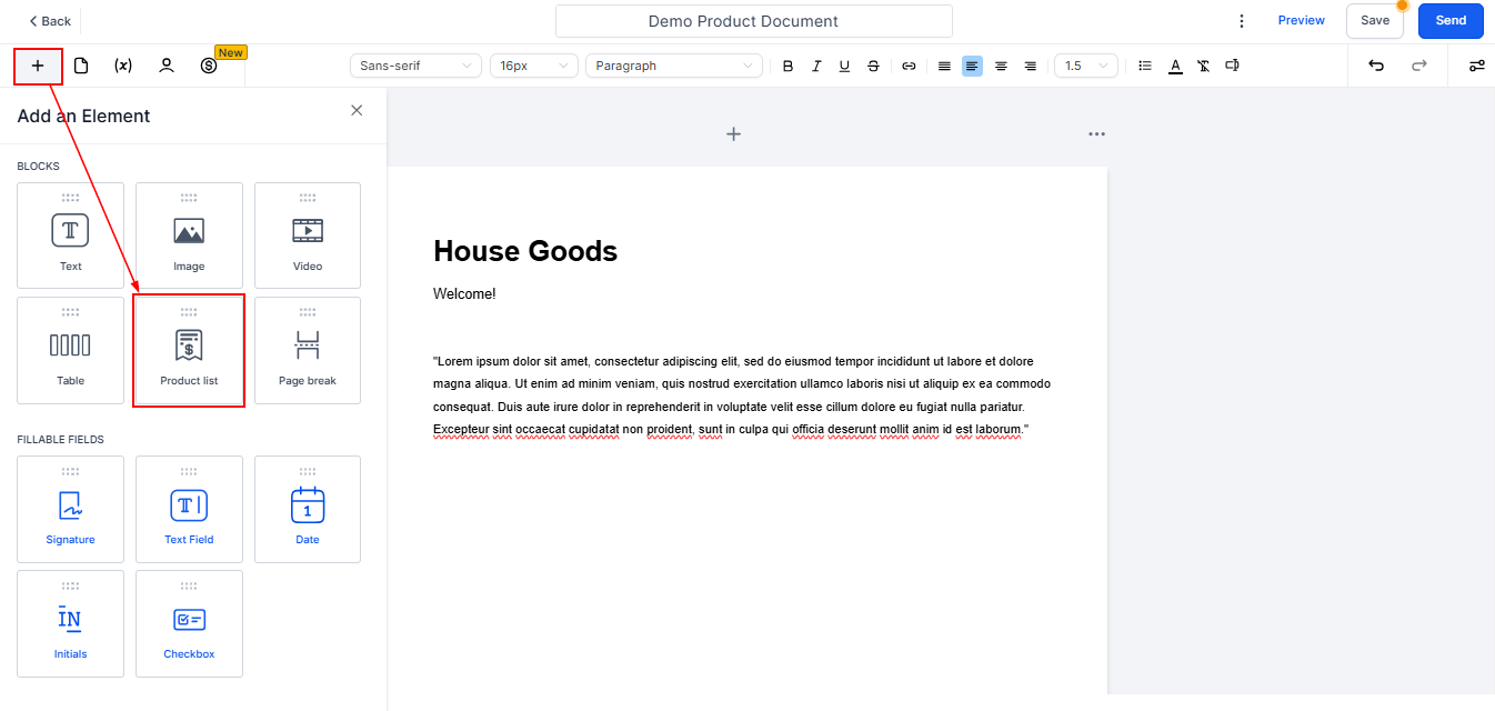 Recurring Products in Documents & Contracts – figure 2