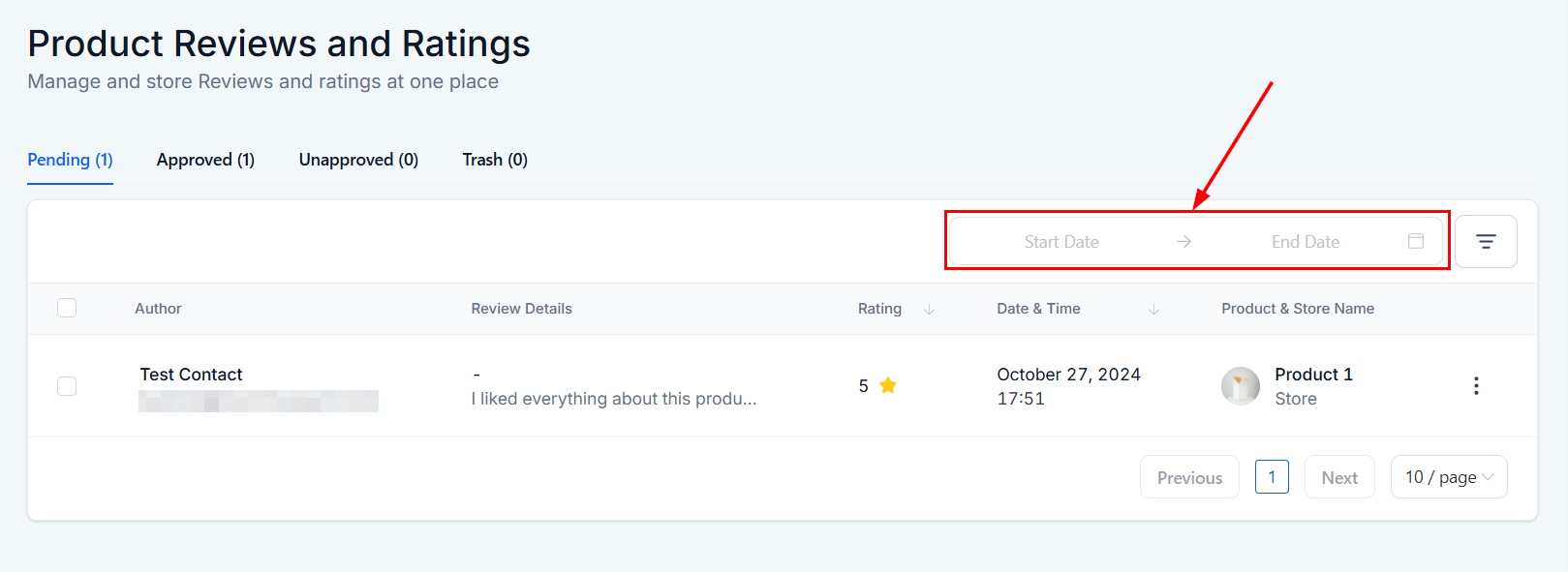 Reviews in Products Overview – figure 2