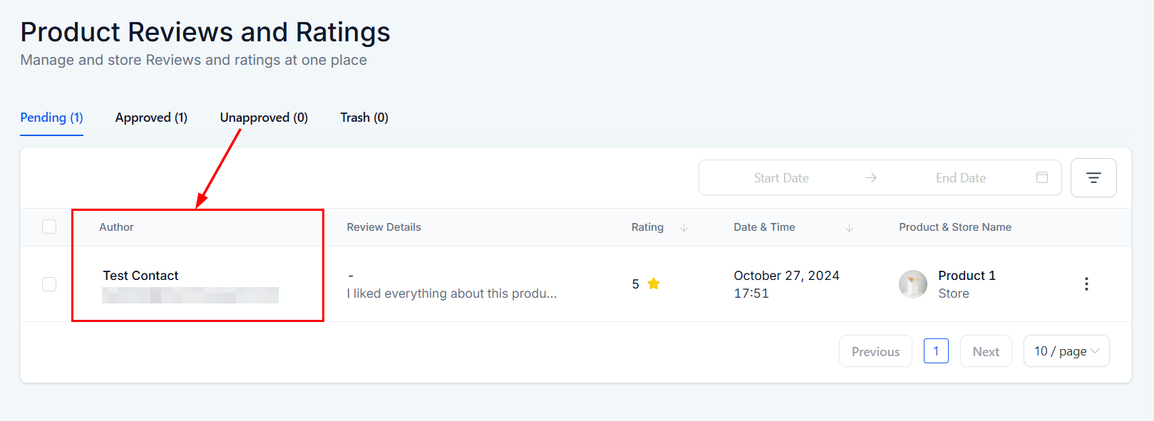 Reviews in Products Overview – figure 5