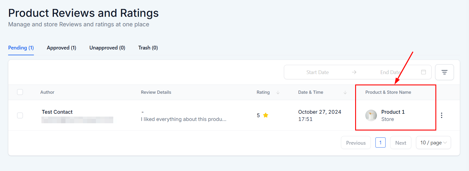 Reviews in Products Overview – figure 9