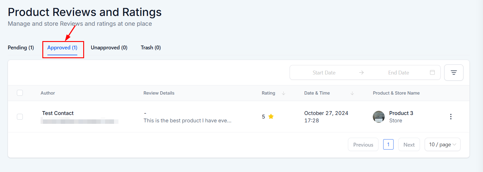 Reviews in Products Overview – figure 11