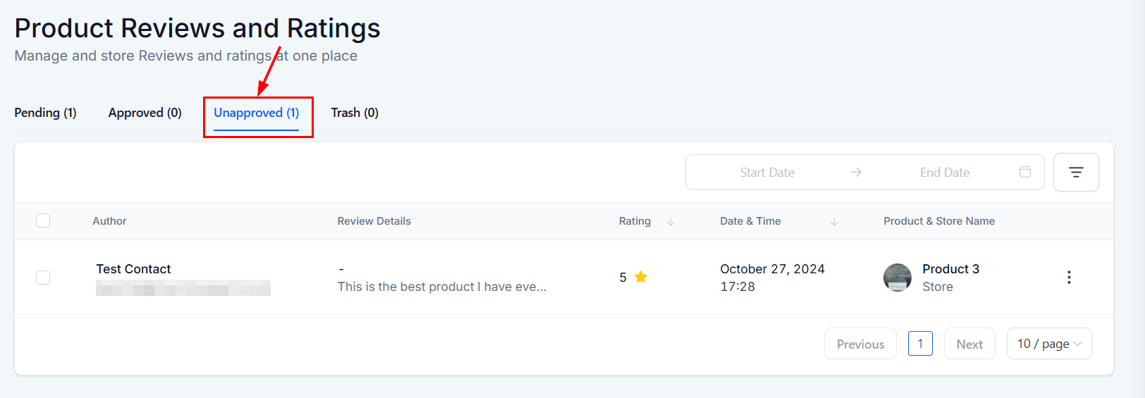 Reviews in Products Overview – figure 13