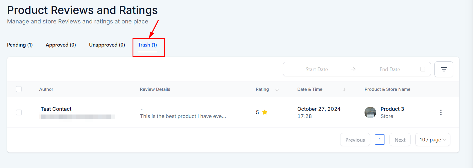 Reviews in Products Overview – figure 15