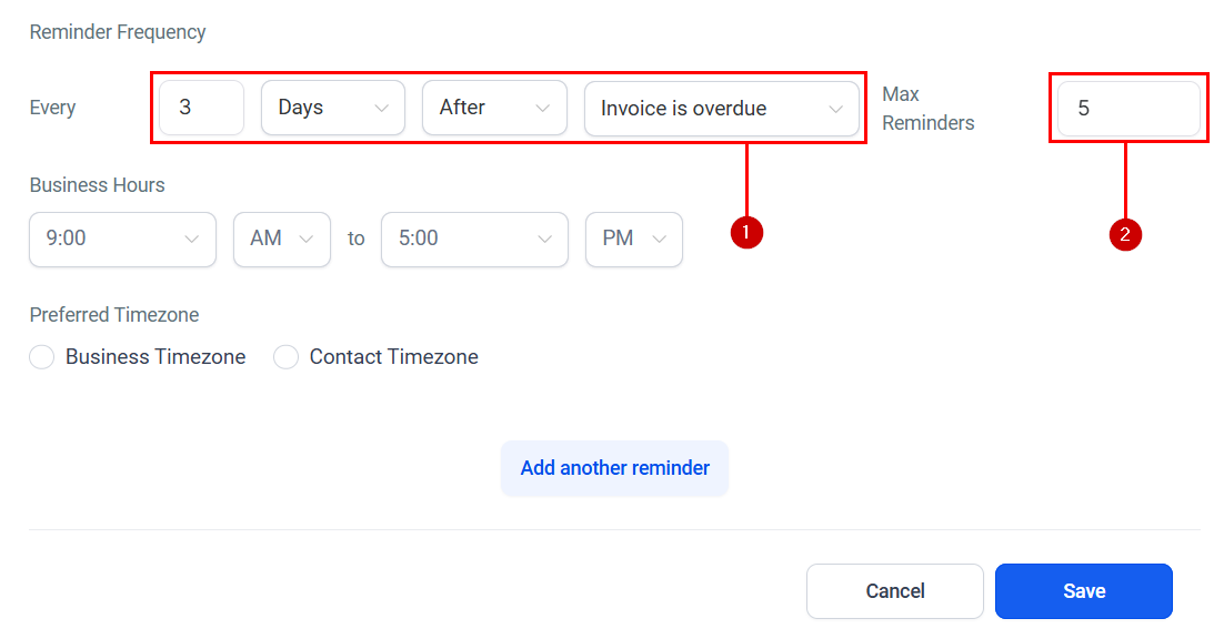 Schedule Reminders for Invoices – figure 5