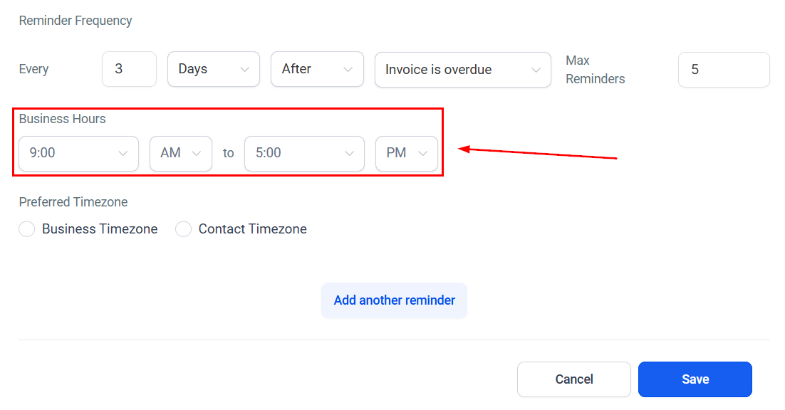 Schedule Reminders for Invoices – figure 6