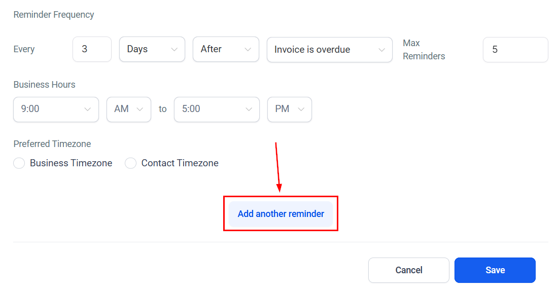 Schedule Reminders for Invoices – figure 8