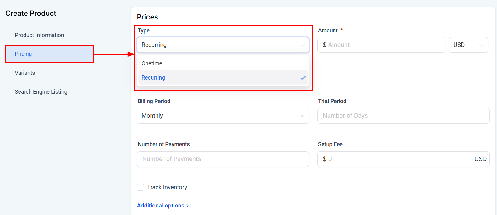 Set Up Fees in Recurring Invoices – figure 2