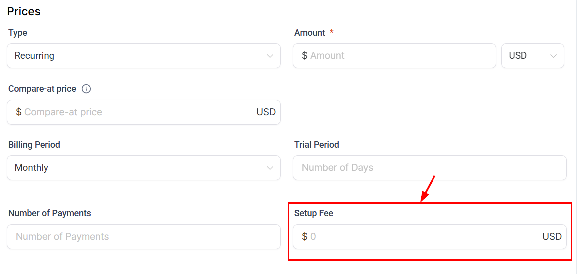 Set Up Fees in Recurring Invoices – figure 3