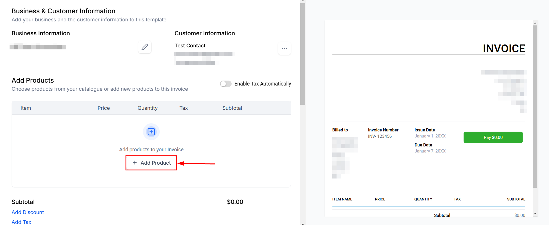 Set Up Fees in Recurring Invoices – figure 6