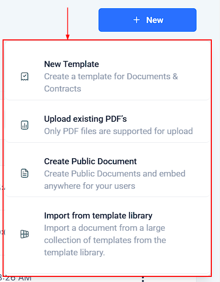 Settings in Documents & Contracts – figure 8