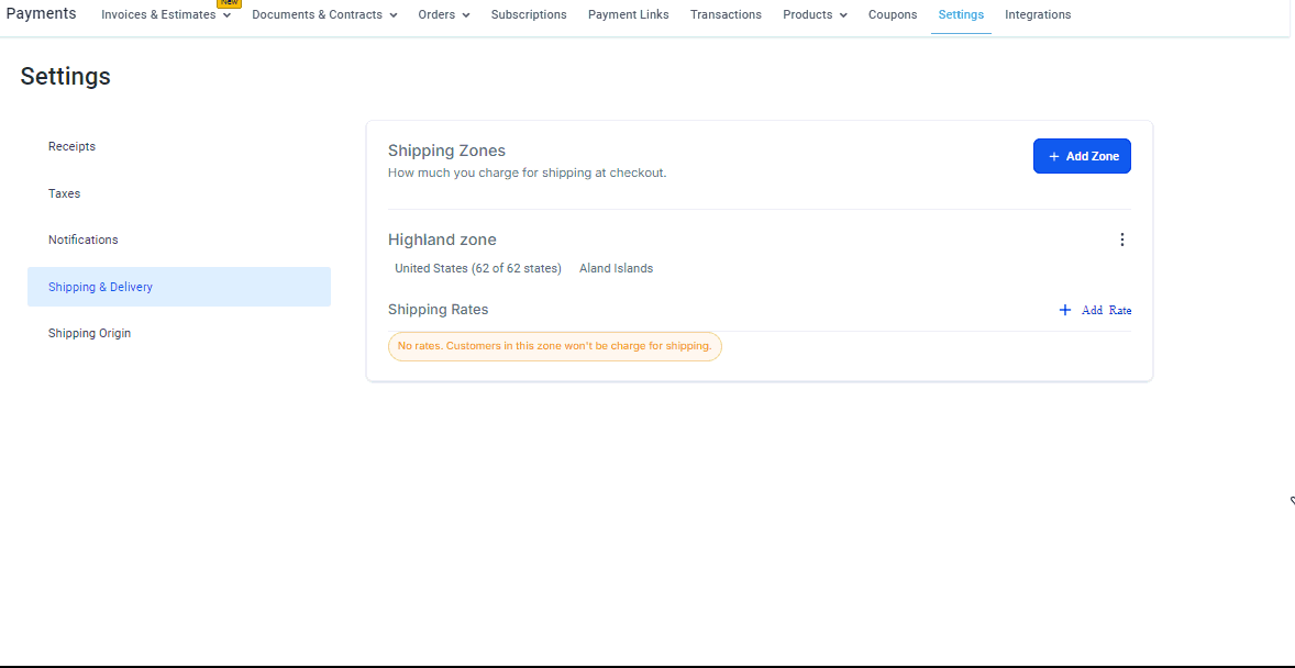 Shipping & Delivery Settings – figure 7
