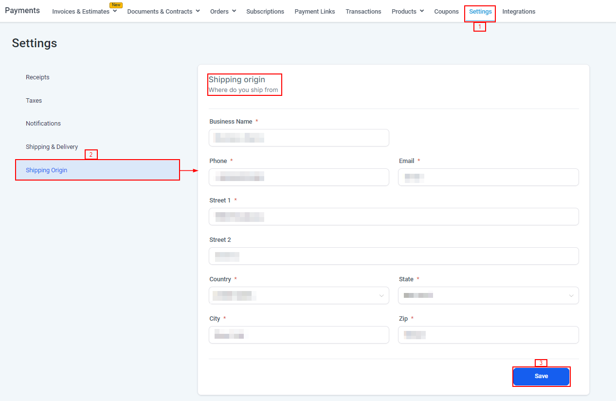 Shipping & Delivery Settings – figure 11