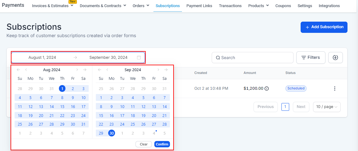Subscriptions – figure 2