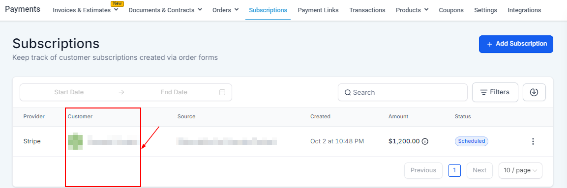 Subscriptions – figure 7