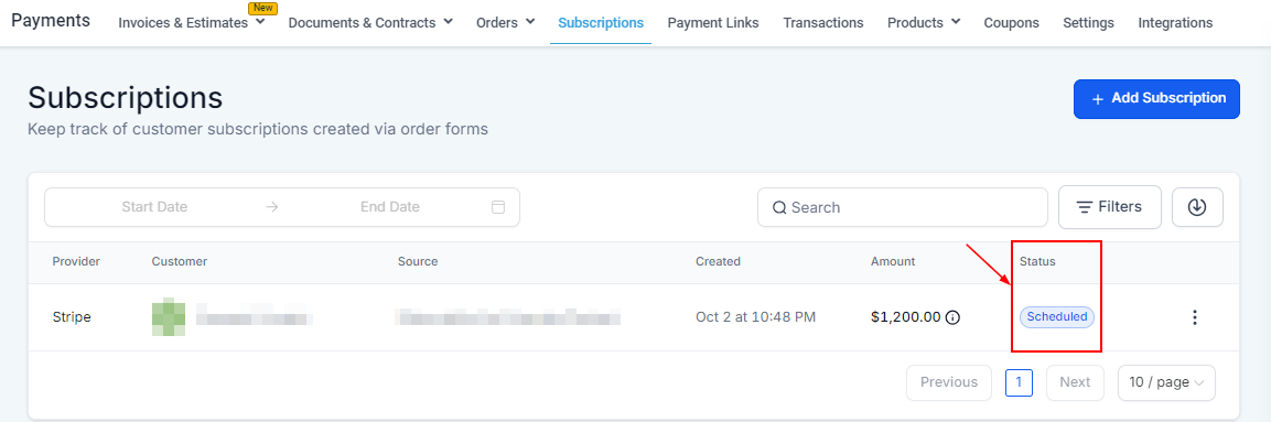 Subscriptions – figure 11