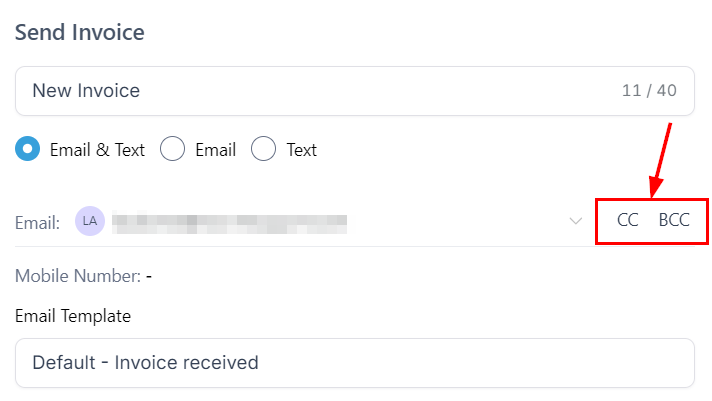 Utilizing CC and BCC in Invoices – figure 4