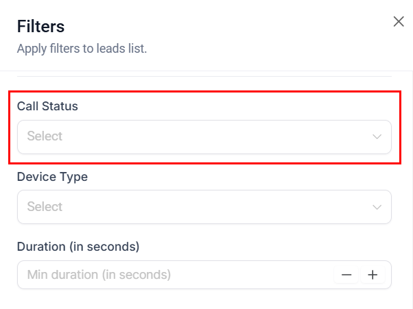 Advanced Call Reporting Filters – figure 6