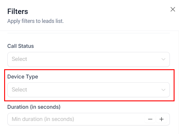 Advanced Call Reporting Filters – figure 7