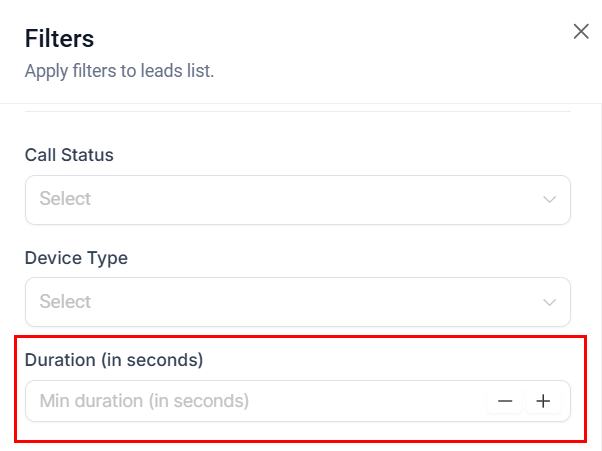 Advanced Call Reporting Filters – figure 8