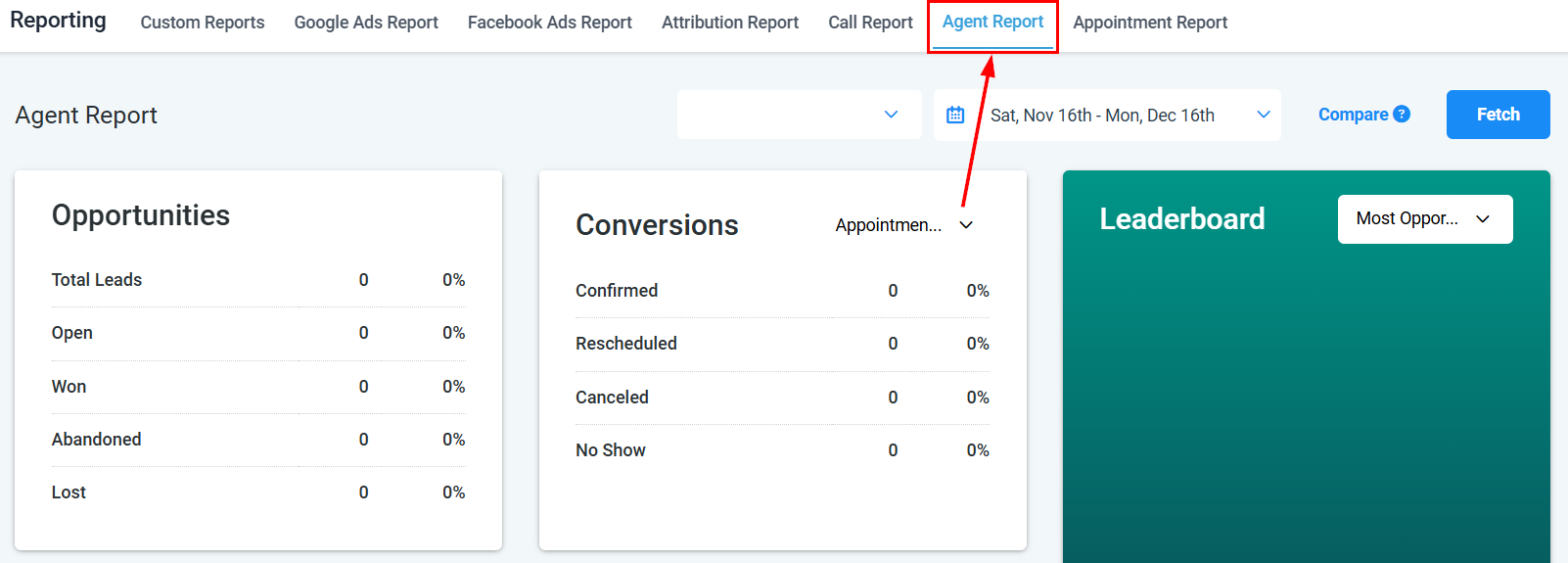 Agent Reporting - Overview – figure 1