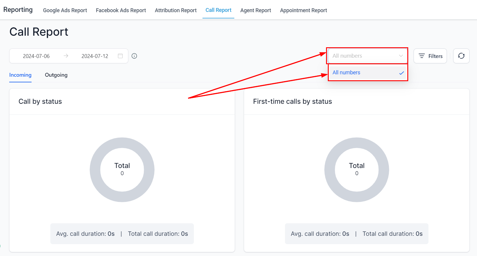 Call Reporting – figure 3