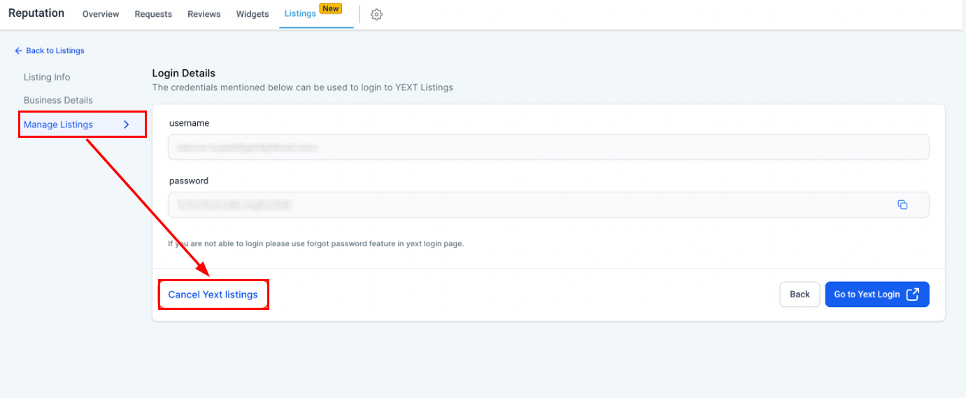 How to Cancel Yext Listings – figure 2