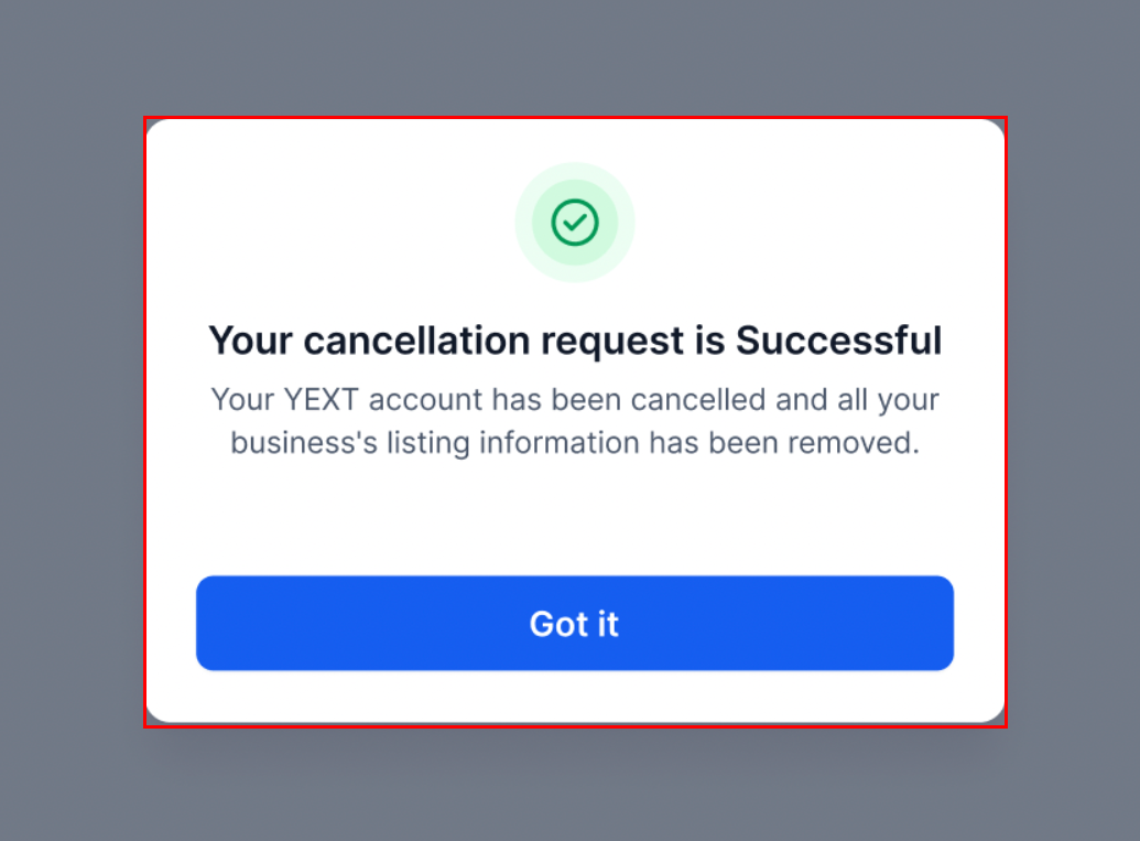 How to Cancel Yext Listings – figure 6
