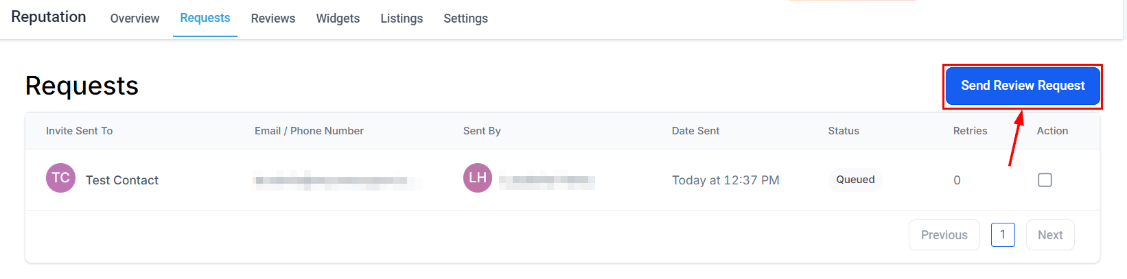 How To Send A Review Request – figure 3
