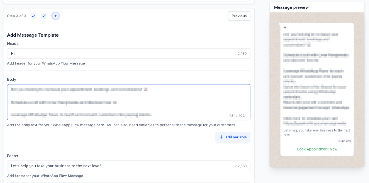 Appointment Booking WhatsApp Flow – figure 4