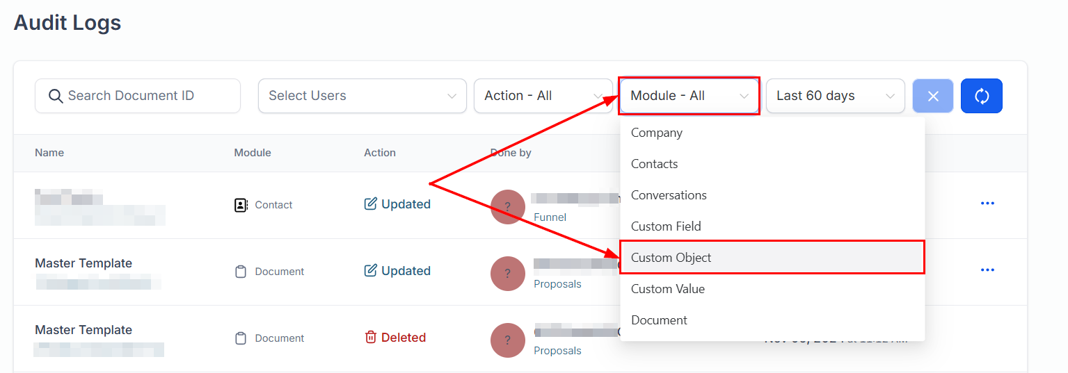 Audit Logs for Custom Objects – figure 2