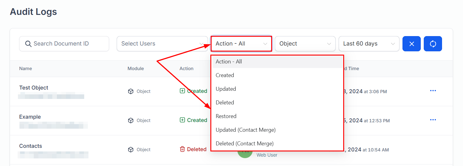 Audit Logs for Custom Objects – figure 3