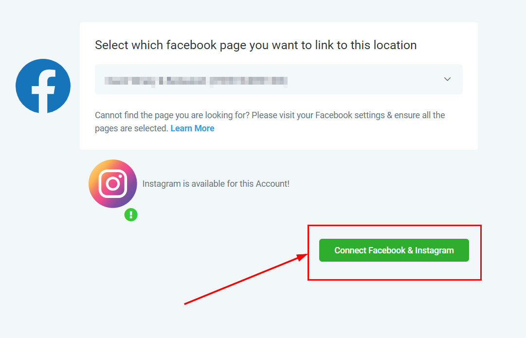 Connecting Facebook & Instagram – figure 8