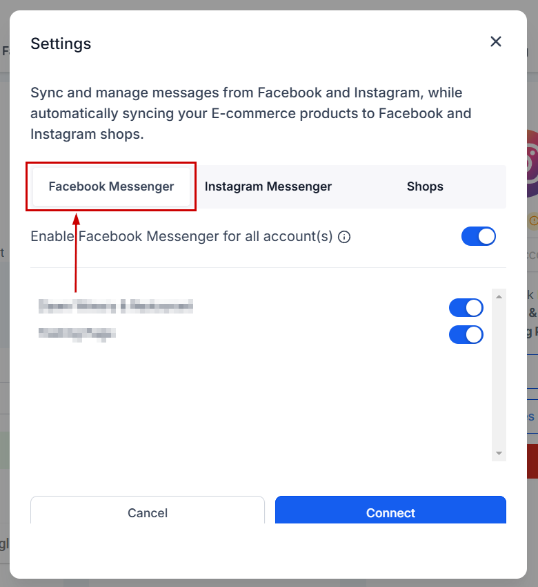 Connecting Facebook & Instagram – figure 12